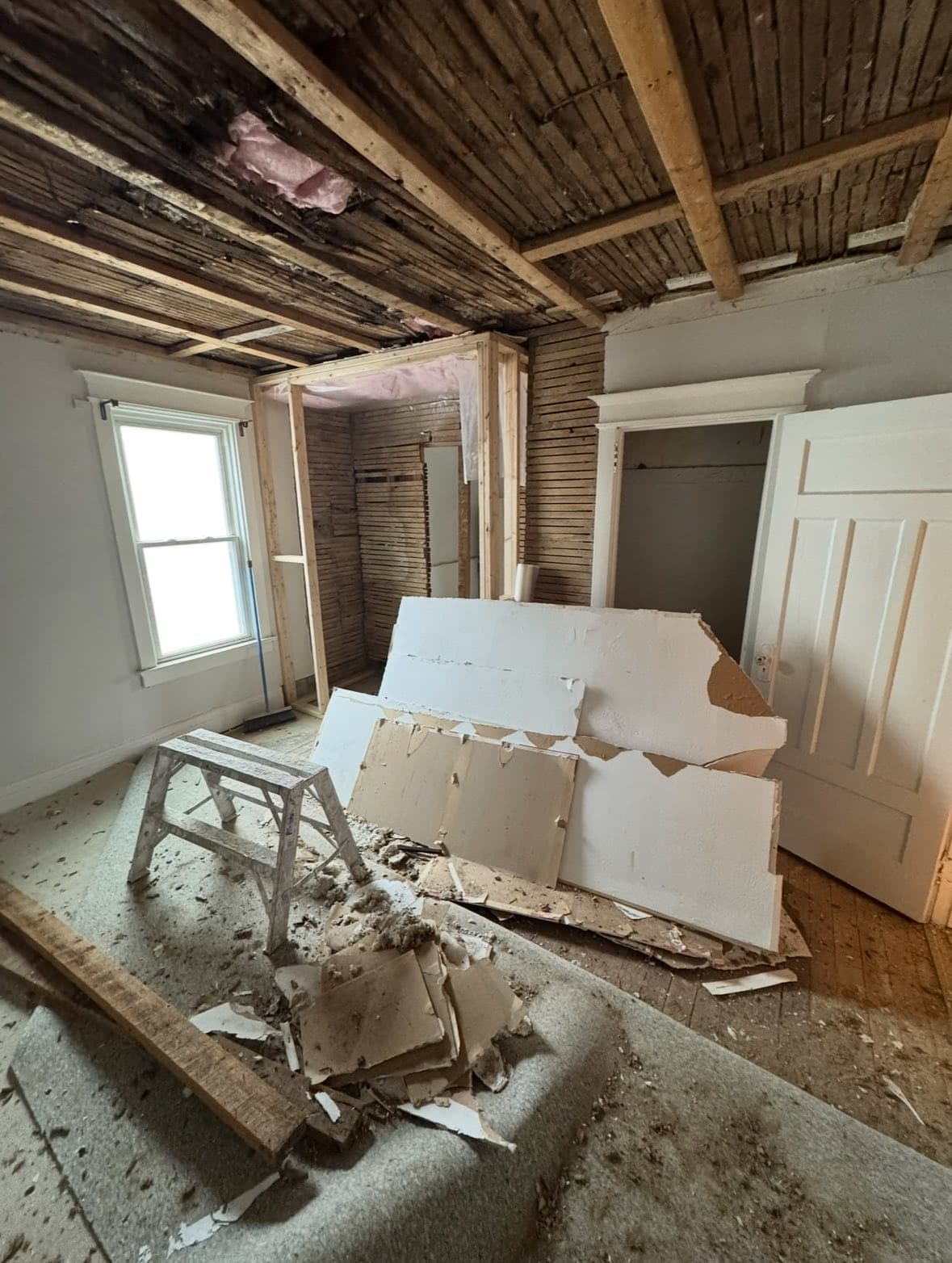 Mid-project, framing stage